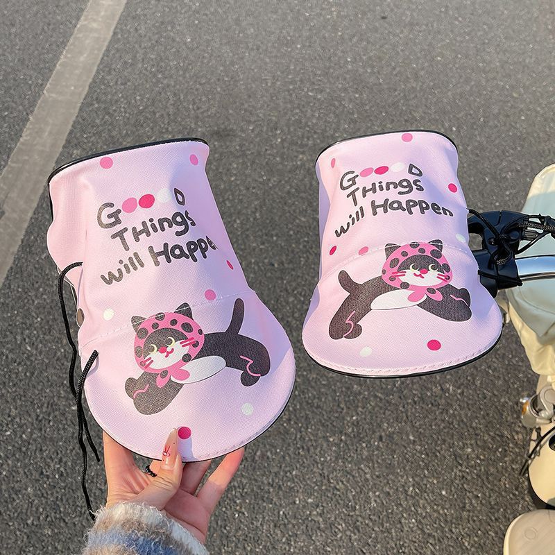 Милый 3D Солнцезащитный чехол Дышащие перчатки на руль Защита от УФ-лучей Летний солнцезащитный козырек для электромобиля Мотоциклетные перчатки