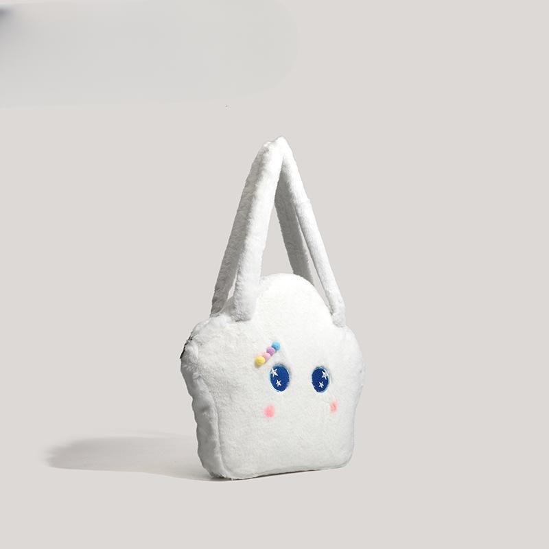 Осенние и зимние сумки-тоут с пятиконечной звездой серии Academy, милые плюшевые сумки со звездами, женские сумки на одно плечо