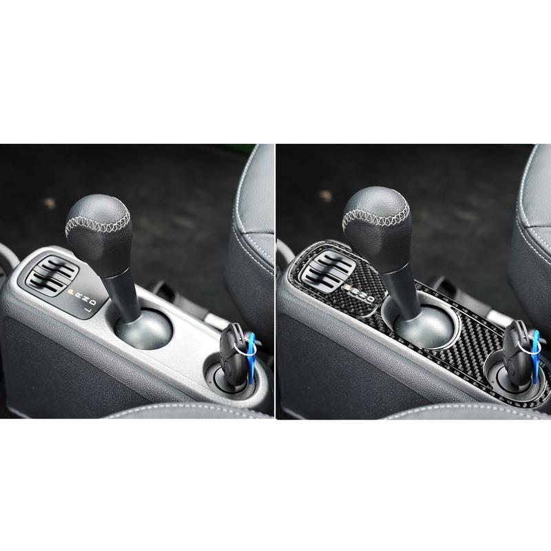 Для Benz Smart Fortwo 2011-2015 Накладка на панель переключения передач из настоящего углеродного волокна, накладка-молдинг, аксессуары для интерьера автомобиля, декоративная наклейка