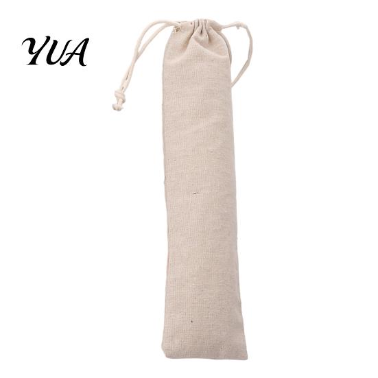 Protective Fabric Case for Straws Drawstring Cutlery Bag, Portable Reusable Utensil Pouch, Washable Rectangular Bag Backpacks Storage Organizer