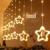 LED Christmas Circle Leather Wire Curtain & Ornament Lights for Festive Décor