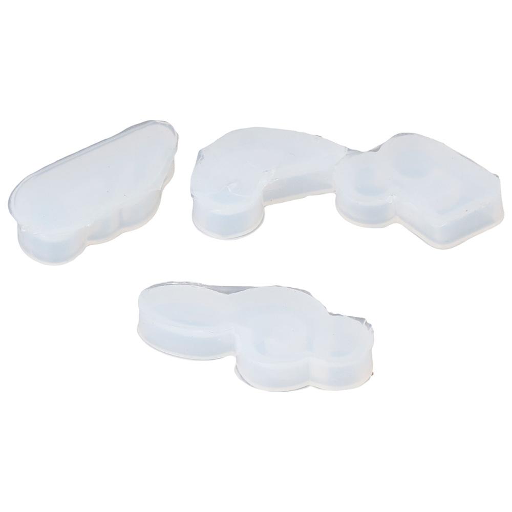 4 шт. Белая силиконовая форма в виде музыкальной ноты Силиконовая форма для музыкальной ноты Силиконовая форма для фреши Заготовка для свечи
