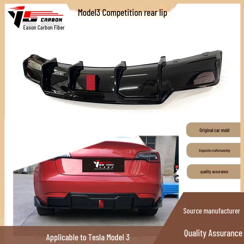 Competition Style Rear Spoiler for Tesla Model 3 (2019-2023)
