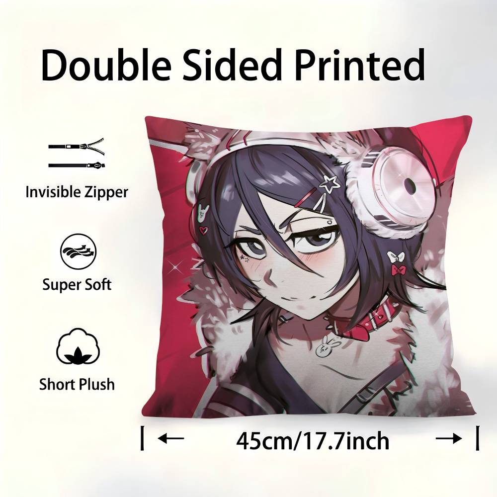 Anime BLEACH Pillow Cushion Cover Pillowcase Living Room Sofa Home Decor Customized