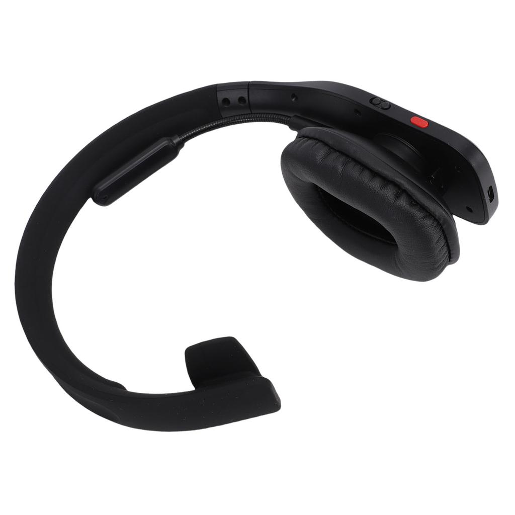 Bluetooth-гарнитура для водителя грузовика с микрофоном с ИИ-шумоподавлением, кнопкой отключения звука, одноухая беспроводная гарнитура для водителя грузовика, видео