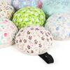 1Pc HOT Ball-Shaped Home Supplies Button Storage Needle Holder Wrist Strap Sewing Pin Cushion Floral