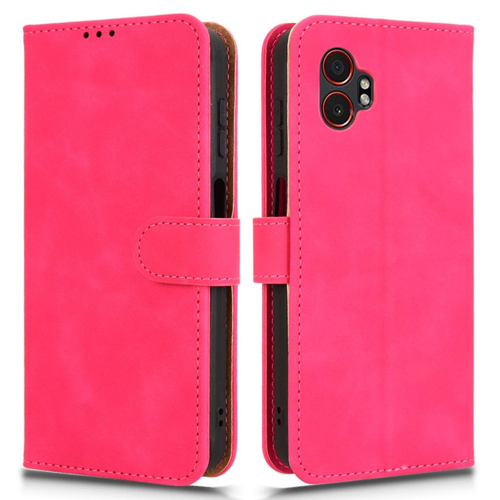 Кожаный чехол для Samsung Galaxy XCover7 Pro, приятный на ощупь, противоударный, кошелек, откидная крышка для телефона