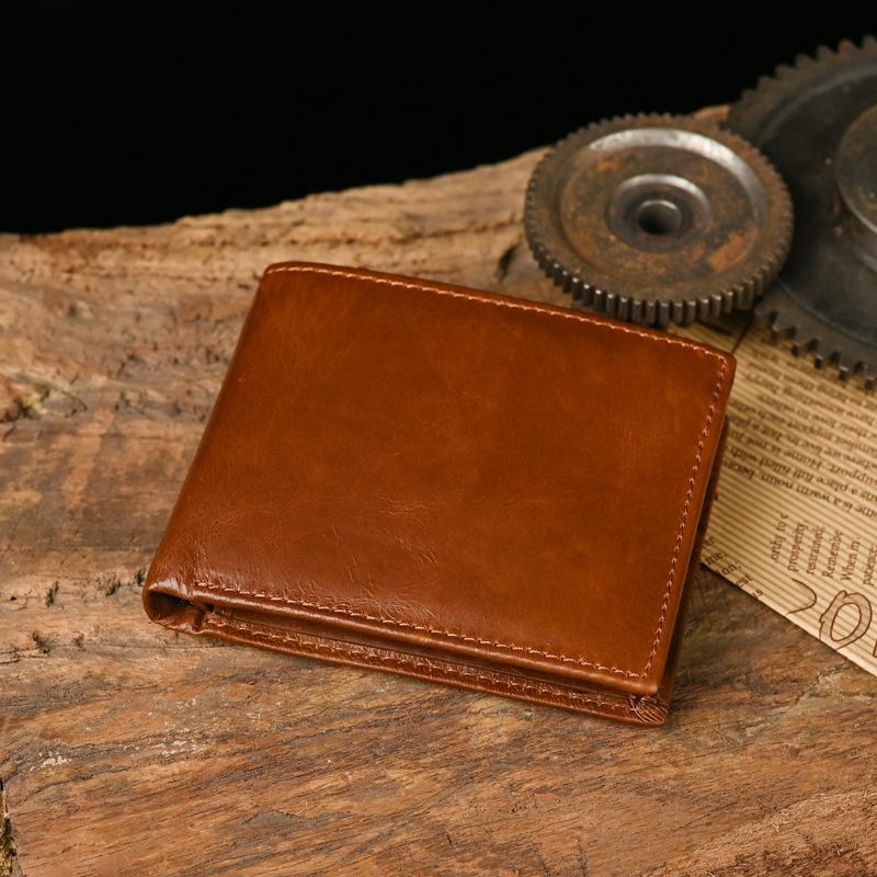 Orta Italian Bifold с окошком для удостоверения личности для мужчин, кожаный кошелек