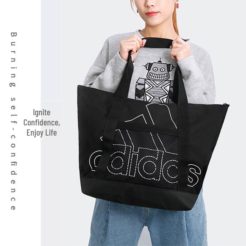adidas Женская холщовая большая сумка большой вместимости
