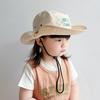 Летняя детская шляпа от солнца в корейском стиле, детская шляпа-панама с вышивкой букв, детская
