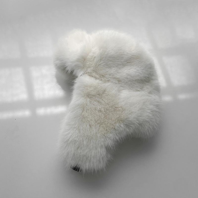 Плюшевая шапка Thunderbolt для женщин, зимняя утепленная защитная шапка для ушей, зимняя шапка из искусственного соболя, длинная ворсистая кепка для мужчин