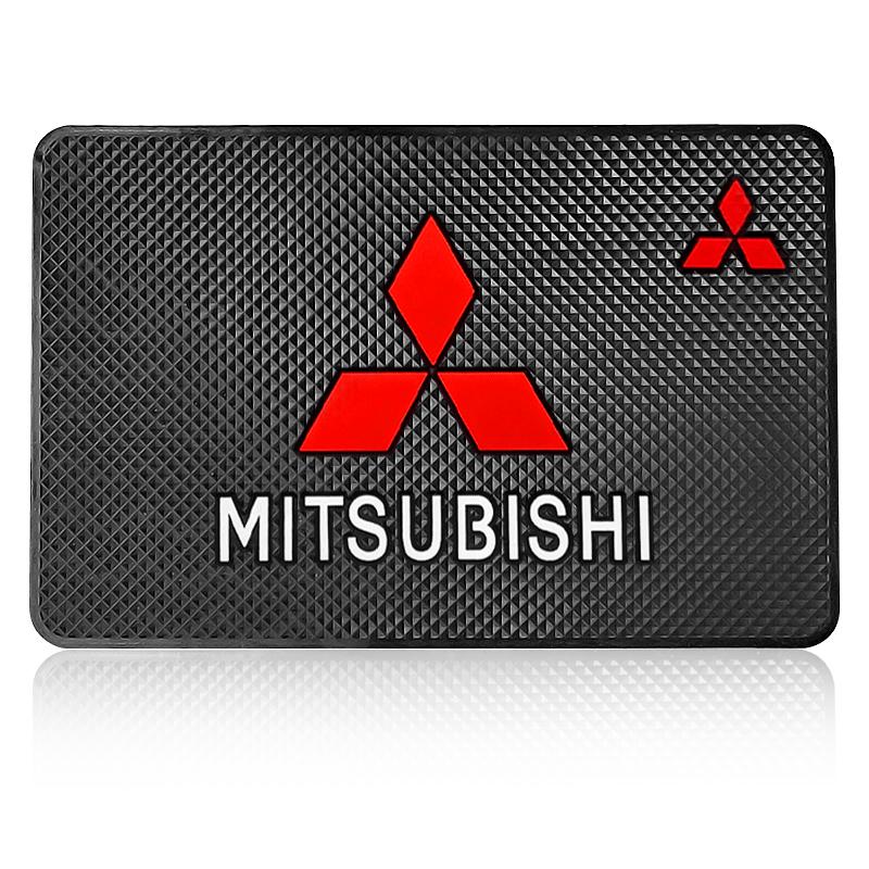 Car Mobile Phone Mat Dashboard Mat Rubber Mat  Non-Slip Pad For Mitsubishi Outlander Lancer 10 ASX RALLIART Eclipse L200 Pajero