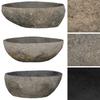 River Stone Oval Washbasin (29 38) * (24 31) cm