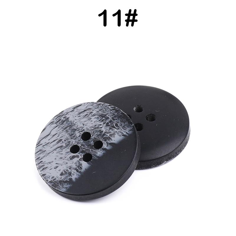 New 10Pcs Resin 4 Holes Buttons Sewing Accessories Size Complete For Clothing Decorative Plastic Buttons Handmade Diy