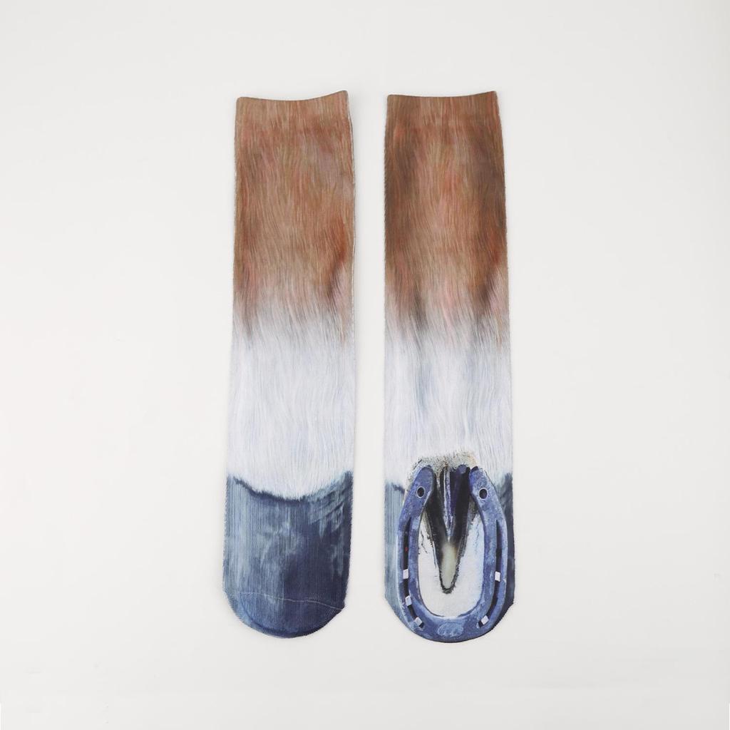 Носки до середины икры с когтями животных - Смешные носки с принтом для взрослых и детей