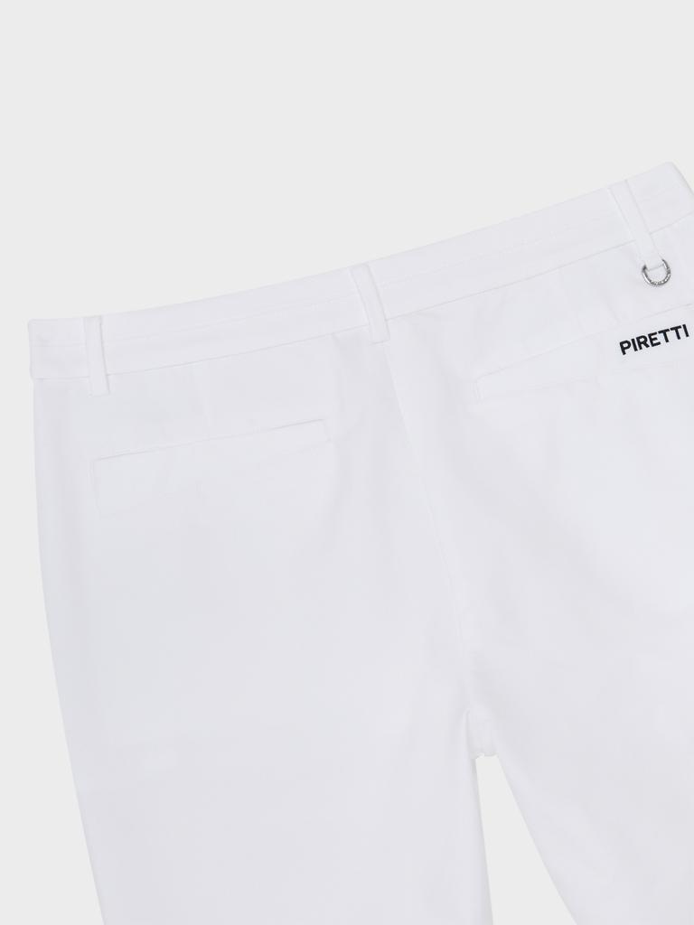 PIRETTI Elite Double-Weave Tapered Pants M_White