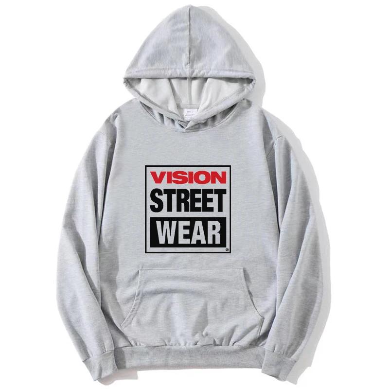 New Women Unisex Vision Street Wear Letter Printing Hoodies Long Sleeve Pullovers Vintage Autunm Winter Casual Fashion Sweatshirt