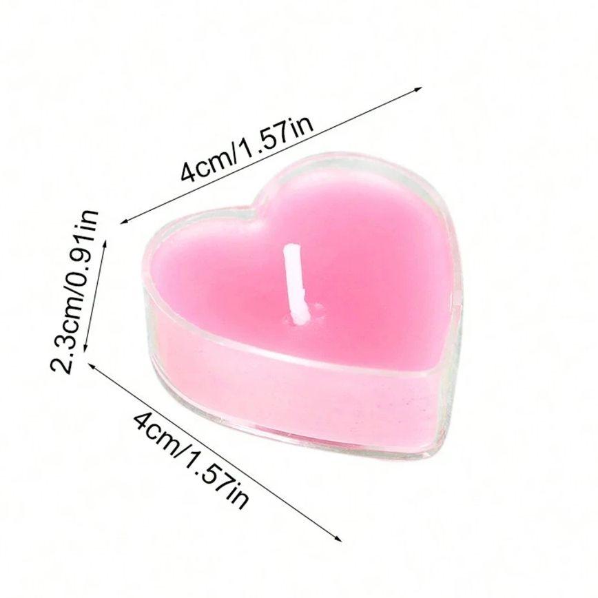 9/18 шт. свечей в форме сердца, ароматерапевтические свечи для Дня святого Валентина, признания, дня рождения, свадьбы, подарка, домашнего декора стола для вечеринки