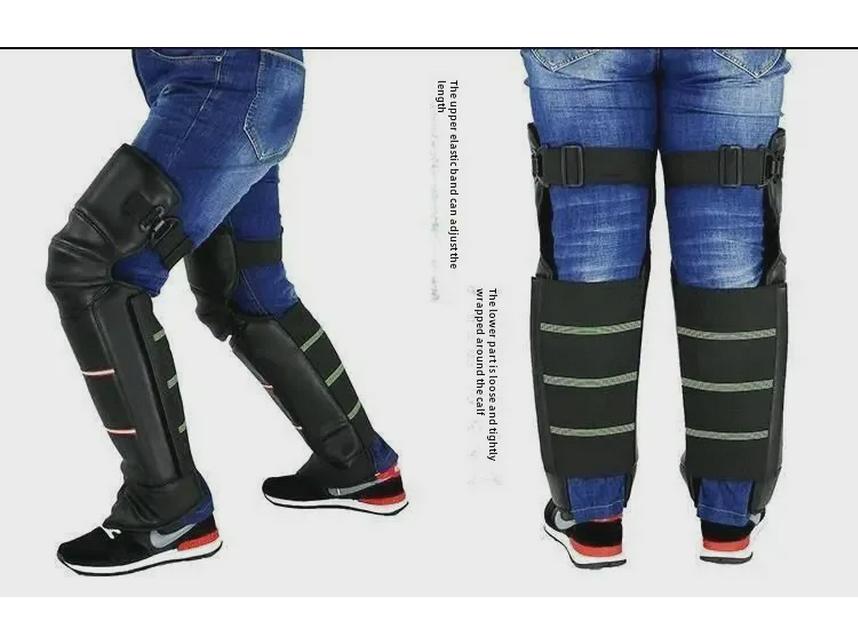 Утолщенные ветрозащитные зимние наколенники для мотоциклов и электровелосипедов, мужские и женские леггинсы для езды в холодную погоду