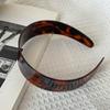 French Retro Hairband Acetic Acid Korean Style Hair Hoop Trendy Leopard Headband  Daily