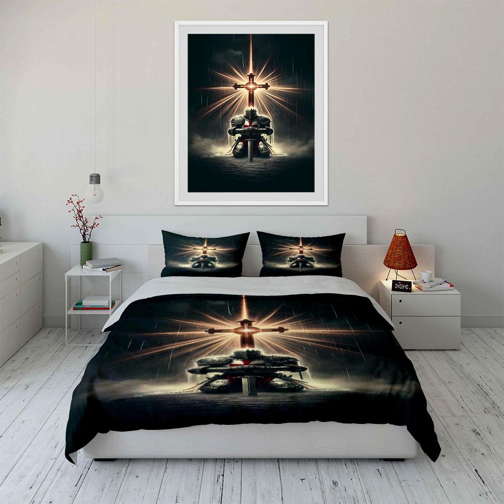 Glowing sword and armor. Bedding sets Duvet cover sets Duvet covers Pillowcases(1*Duvet Cover 2*Pillowcases without duvet insert)