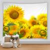 Sunflower Flower Tapestry Wall Chart Hippie Boho Tapestry Colorful Psychedelic Home Living Room Bedroom Decoration