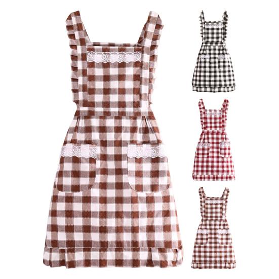 Convenient Kitchen Apron Short Adjustable Tightness Work