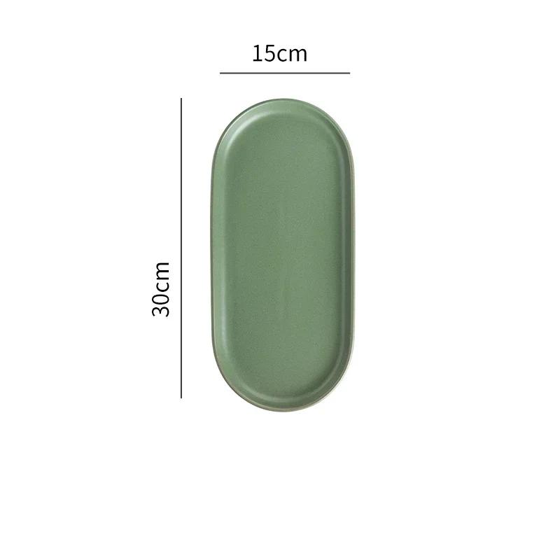 Керамическая тарелка в современном стиле Ретро-ресторан Стейк Паста Обеденные тарелки Вкусные блюда Большие суповые миски Бытовая посуда