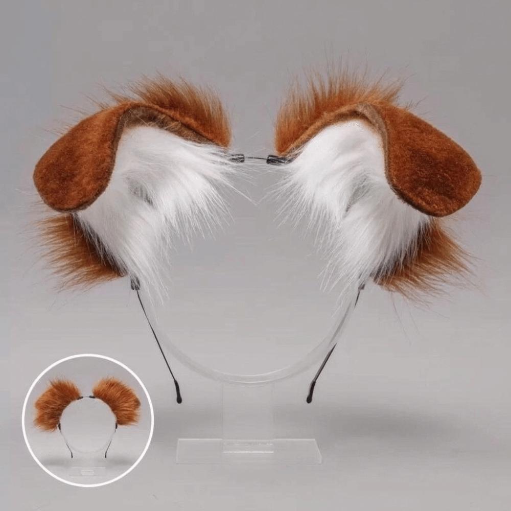 Furry Gothic Headband Animal Lolita Ears Headwear Practical Cosplay Headband  Children