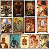 Classic Movie Plaques Indiana Jones and The Last Crusade Metal Poster Metal Tin Sign Bedroom Home Decor Vintage Wall Plate Signs