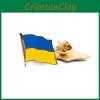 Exquisite Handmade Ukraine Uk Metal Flag Brooch For All Occasions
