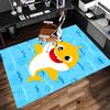 1pc B-Baby Shark Print Area Rug - Soft,Washable Non-Slip Indoor Mat for Office Chairs,Living Room,Home Office Decorative Rug