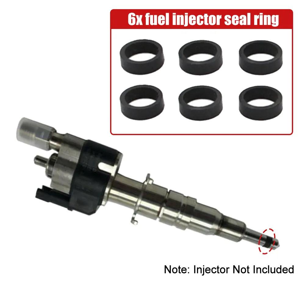 6x Fuel Injector Seal Ring For BMW N54 N63 135 335 535 550 650i 740i 750i X5 X6