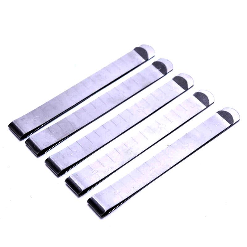 5Pcs/Pack Metal Sewing Crimping Clip Stainless Steel Ruler Measurement Clips