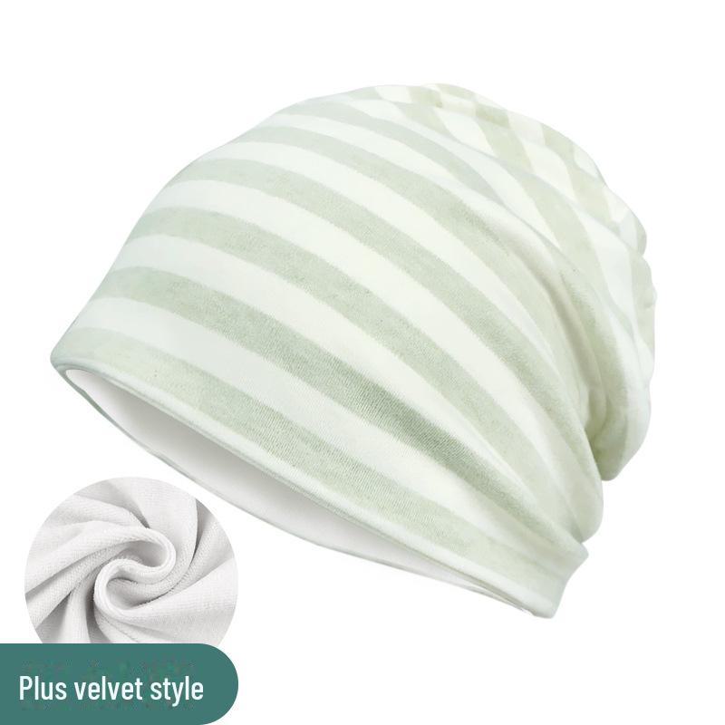 Утолщенная бархатная повязка на голову после родов — ветрозащитная и теплая шапка для беременных на осень/зиму