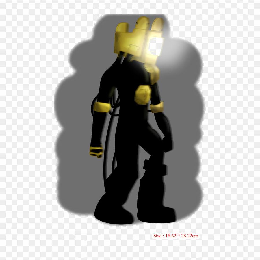 Bendy And The Ink Machine Drawing Projectionist Iron On Heat Transfer Printing Vinyl Patches Sticker for Clothes DIY Appliques Washable Patches