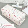 Large Capacity Pen Bag Cartoon Cat Dog Stationery Bag Cute Pencil Case  Students