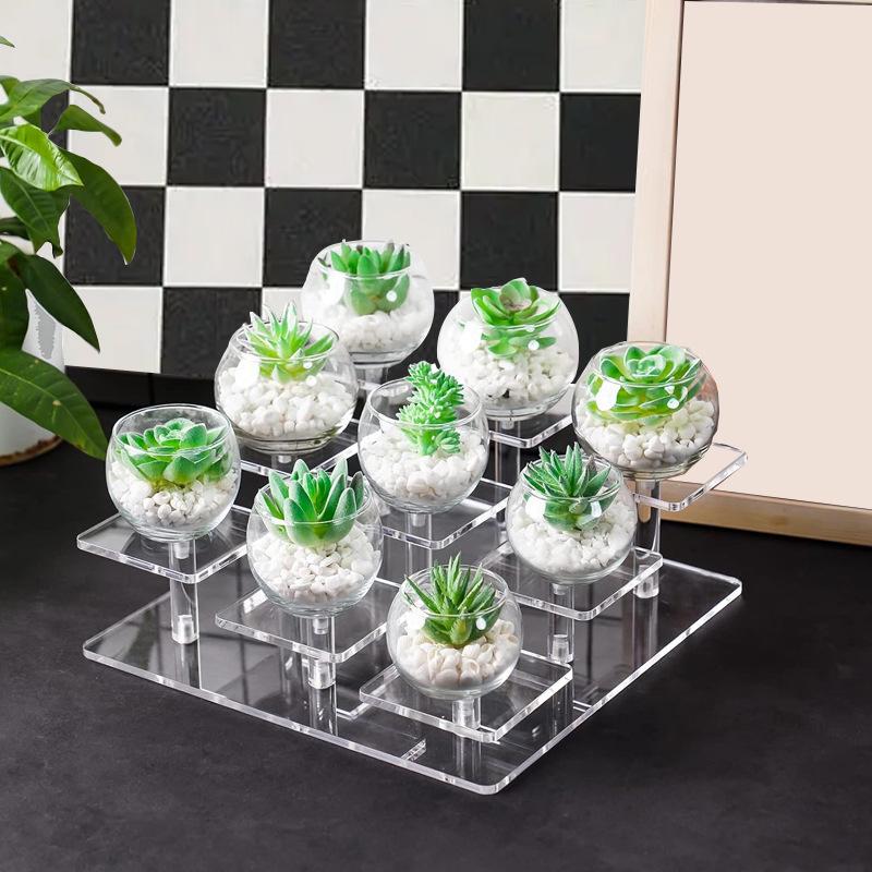 Transparent Acrylic Display Stand for Action Figures, Blind Boxes, Dolls, and Desserts