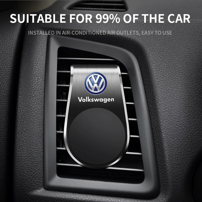 For Volkswagen Magnetic Phone Holder in Car Phone Stand Clip Car Accessories For Volkswagen Polo Passat B5 B6 B7 T5 Golf 4 5 6 T