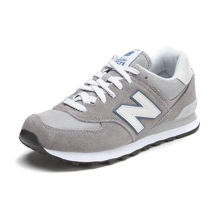 New Balance Кроссовки мужские низкие для бега Nb 574 Серые Белые Синие ML574VGY