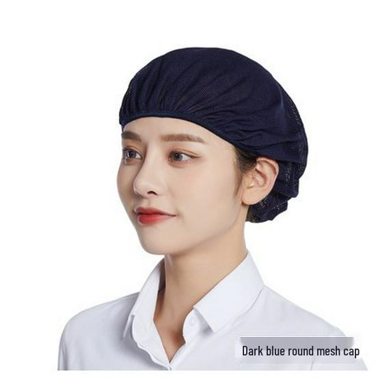 Breathable, Easy-to-Clean, Dust & Oil-Resistant Work Cap for Catering & Noodle Shops