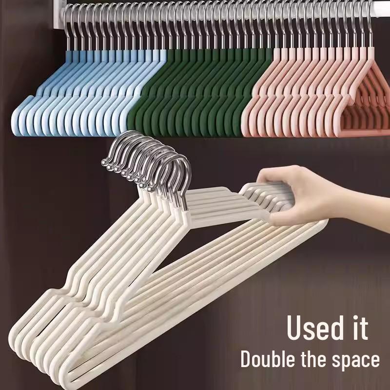 Stainless Steel Non-Slip Traceless Clothes Hanger for Dorms