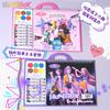 K-pop Истребители демонов Обводка Рисунок Аниме Мультфильм Рисунок линией Детский эскиз Книжка-раскраска Детские праздничные подарки