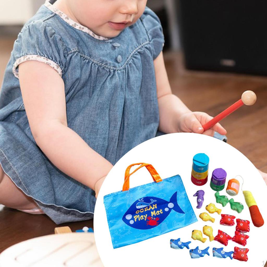 Ползающий игровой коврик для детей  1-3 лет, игра на сортировку по цвету, подарки на день рождения