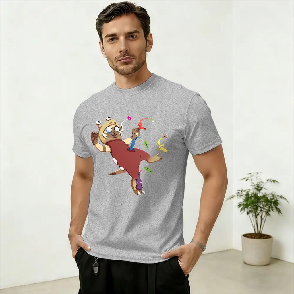 Unisex TShirts Monsters Hunters Palico Wilds Vintage Pure Cotton Tees Short Sleeve T Shirt O Neck Clothes Plus Size