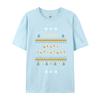 Christmas Letter Pieces Ugly Sweater T-Shirts Snow Scene Print Tops Tees Fashion Cotton Tees Custom New Tops & Tees