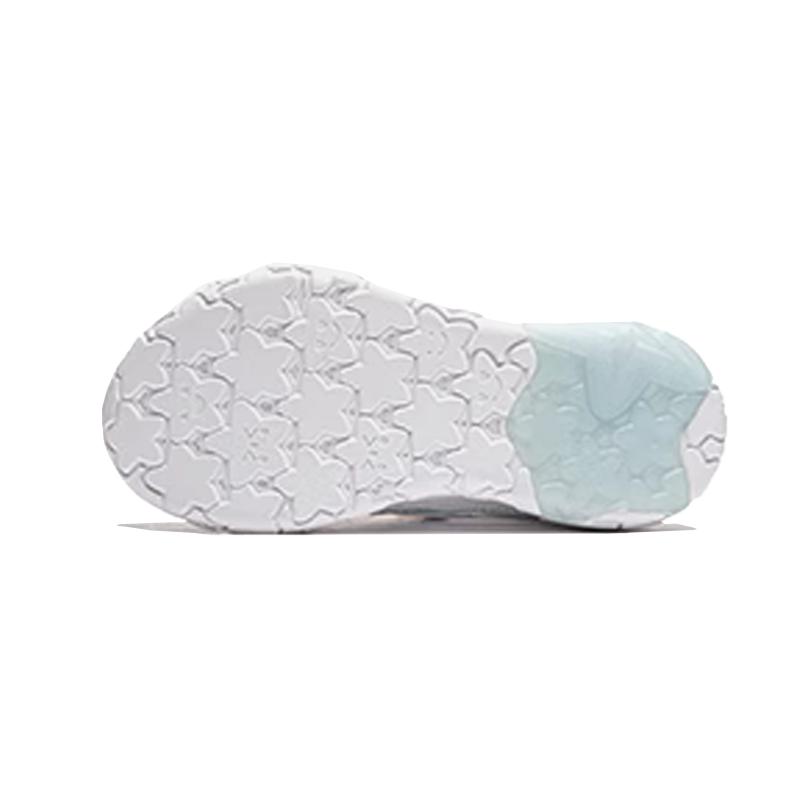 Li Ning Kids универсальные нескользящие амортизирующие износостойкие повседневные туфли с низким верхом детская повседневная обувь белый фиолетовый розовый YKAU018-4