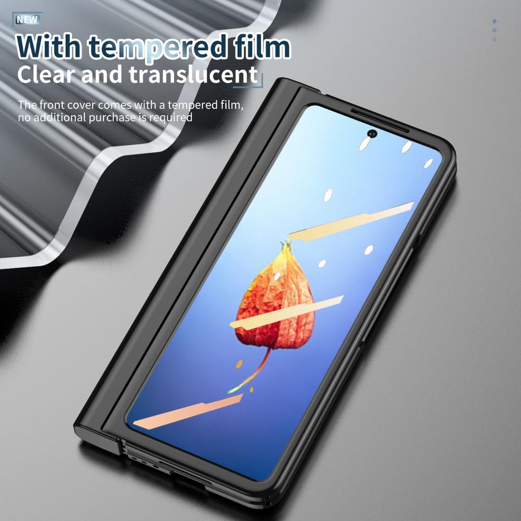 Нежный цветной чехол с гальваническим покрытием для Galaxy Z Fold Z 4 3 с установкой стилуса S Pen, все включено, защитный корпус
