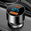 Автомобильное зарядное устройство 100 Вт с кабелем Type C USB 12 В сверхбыстрая зарядка автомобильный адаптер 2 в 1 для iPhone VIVO OPPO
