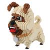 [Nanoblock-My Pet] BA Big Pug MelBA Secret Life Animal Block, Mixed Colors, Korean Popular Toys